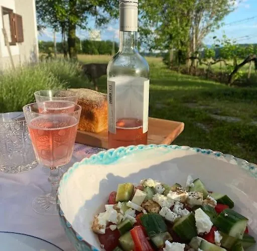 בית נופש Nyuszifuelhaz Im Weinberg Mit Pool Mencshely