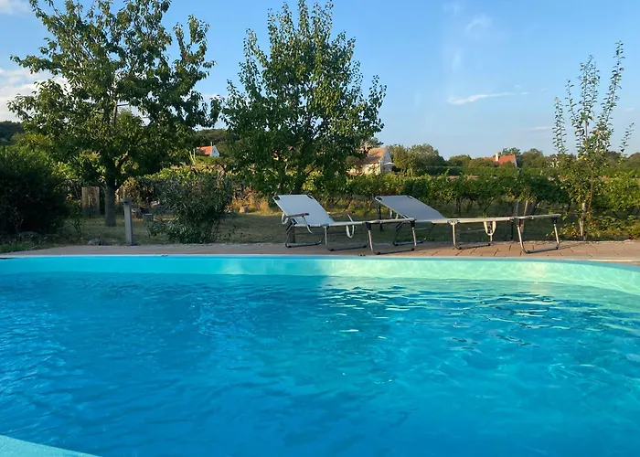 Nyuszifuelhaz Im Weinberg Mit Pool בית נופש *